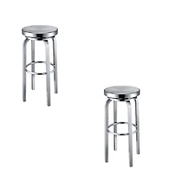 Yasmine Counter Stool made of metal frame and swivel SET OF 2