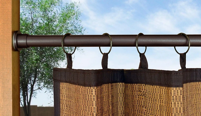 Versailles' Adjustable Indoor/Outdoor Spring Tension Rod 48in - 86in