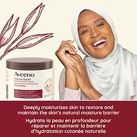 Crème ultrasoins Hydratation réparatrice Aveeno, Beurre de karité, Triple avoine, Hydratant pour peau très sèche, Sans parfum 306 ml