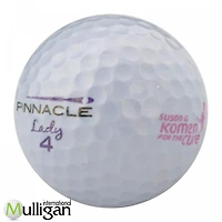 Mulligan - 60 balles de golf récupérées Pinnacle Lady  4A, mauve