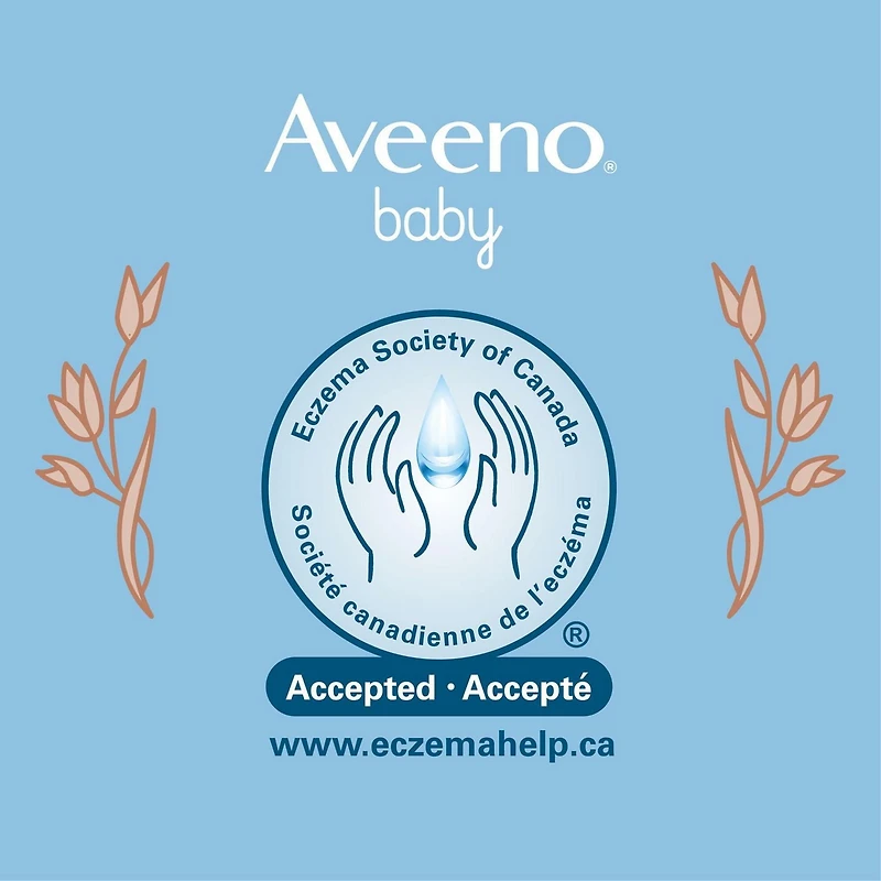 Aveeno Baby Eczema Care Moisturizing Cream with Colloidal Oatmeal, Dry Skin Lotion, Unscented and Paraben Free Moisturizer