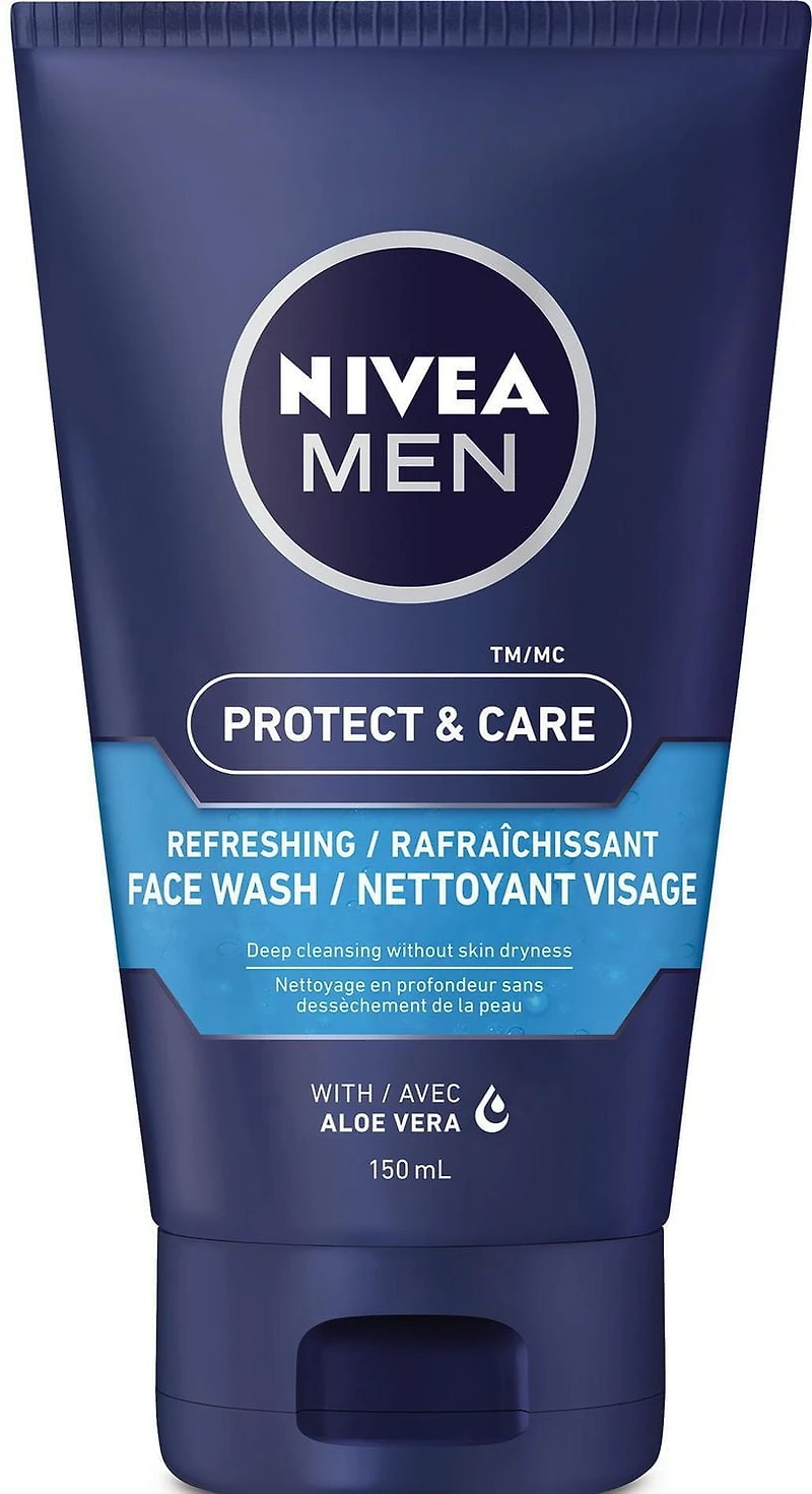 NIVEA MEN Protect & Care Refreshing Face Wash, 150 mL