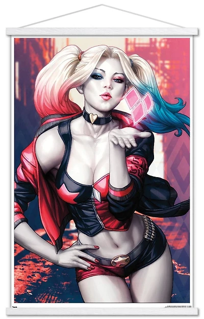 DC Comics - Harley Quinn - Kiss Wall Poster, 14.725" x 22.375"