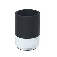 hometrends Black Tumbler with Faux Marble Trim