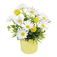 Mainstays Artificial Daisy & Billy Button Pot