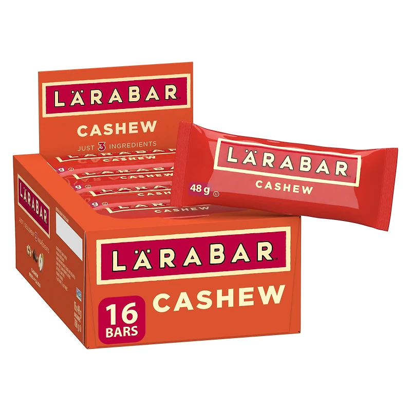 Larabar Sans Gluten Noix de cajou 16 pièces, 768 g