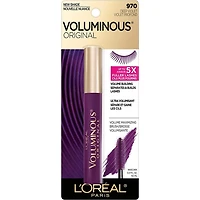 L’Oréal Paris Voluminous Original Mascara, 5X Fuller Lashes, Deep Purple Washable