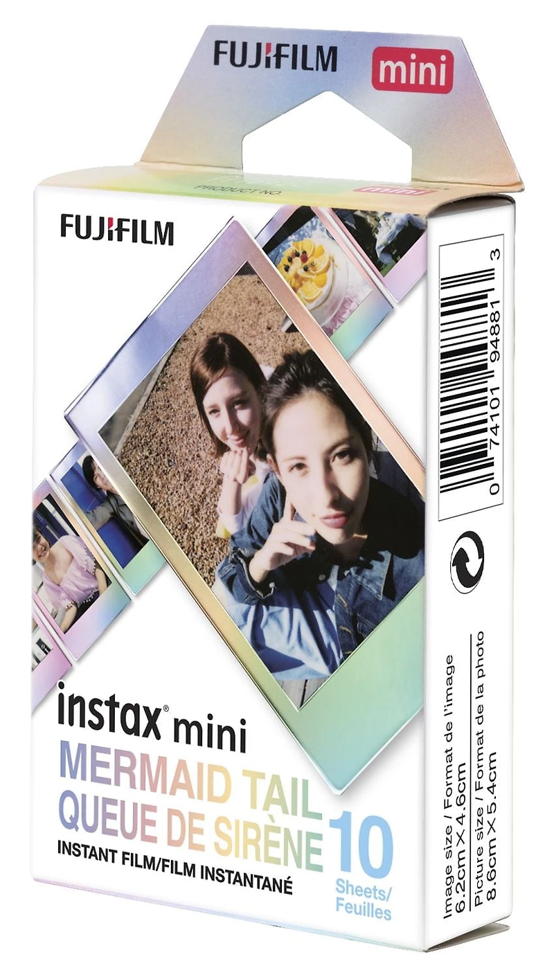 Fujifilm Instax Mini Film - Mermaid Tail, Metallic multi-coloured