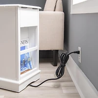 Ortiz Accent Table, White