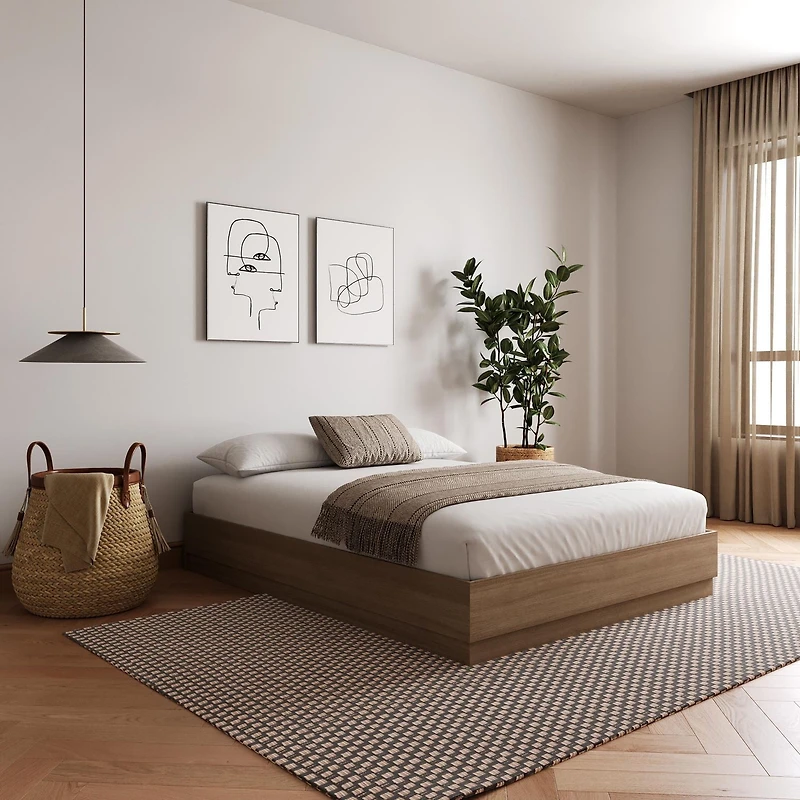 Milano Full Size Platform Bed Frame