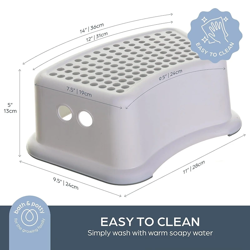 Tabouret-escabeau Dreambaby® – Grey Dots