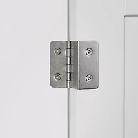 Ashland Collection Maison RiverRidge® Armoire Space Saver, 27,44 po. (larg) x 64,88 po. (haut) x 7,81 po. (profondeur), blanc