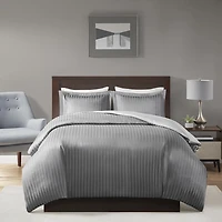 Madison Park 3 Piece Dobby Duvet Cover Set