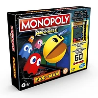 Monopoly Arcade Pac-Man Game; Monopoly Board Game for Kids Ages 8 and Up; Includes Banking and Arcade Unit