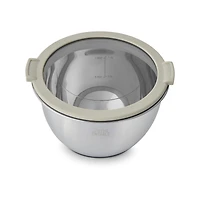 Thyme & Table 6-Piece Nesting Mixing Bowl Set with Easy Grip Transparent Lids - Blue