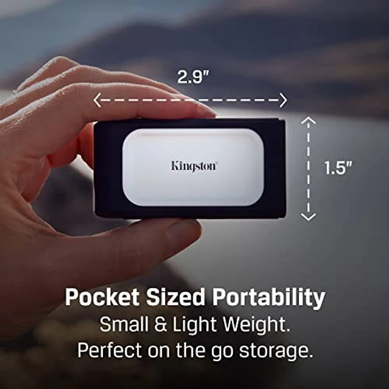 Kingston XS2000 - SSD - 2 To - Externe (portable) - USB 3.2 Gen 2x2 (Connecteur USB-C)