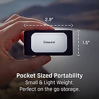 Kingston XS2000 - SSD - 2 To - Externe (portable) - USB 3.2 Gen 2x2 (Connecteur USB-C)