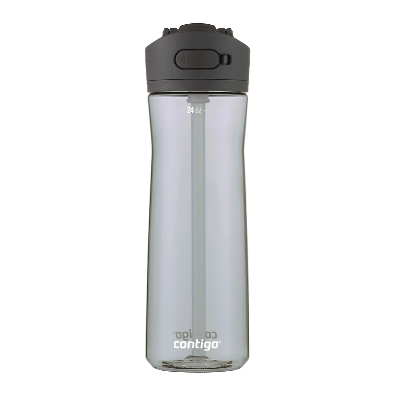 Contigo Ashland 2.0 Leak-Proof Water Bottle with Straw and Carry Handle, BPA-Free, Dishwasher Safe, Sake, 24 oz (709 ml)