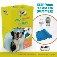 Wahl Dog Summer Refreshing Kit - Muddy Paws Cleaning Cup & Fast Dry Towel for Easy Grooming & Hygiene Maintenance