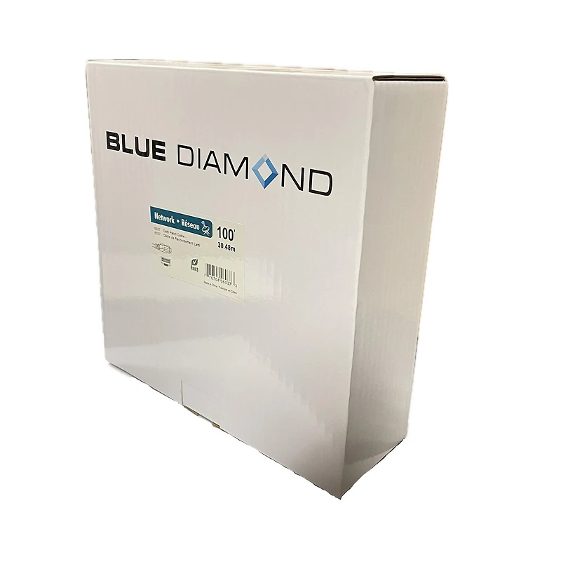 BlueDiamond Ethernet Cat6 Patch Cable CSA & UL approved - 20ft, Red