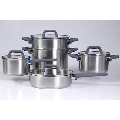 Oster Beauford 9 Piece Stainless Steel Cookware Set