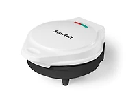 Starfrit Electric Waffle Maker - 7" Ceramic Non-Stick Cooking Surface - Scratch Resistant - 900W - White, CERAMIC WAFFLE MAKER
