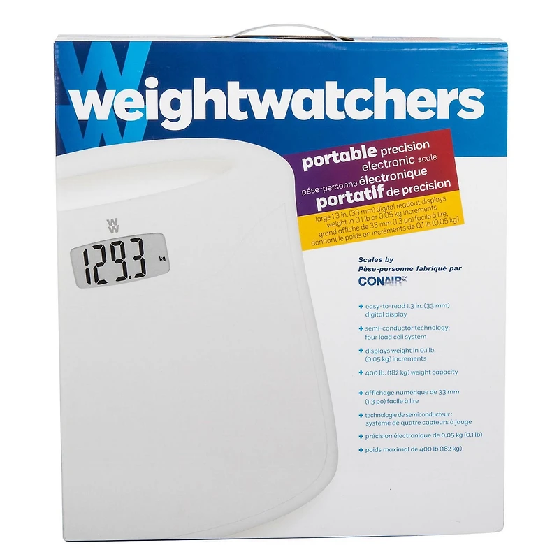 Weight Watchers® balance portative à écran numérique