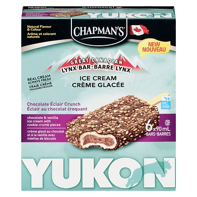 Chapman's Yukon Lynx Chocolate Éclair Crunch in a Box, 6 x 90 mL