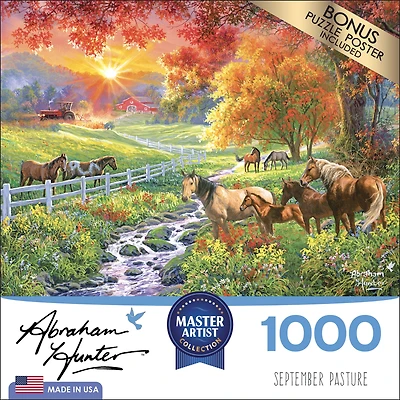 ABRAHAM HUNTER 1000 Piece Puzzle September Pasture