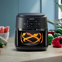 Philips 2000 Series Air Fryer with Window, 4.2 Liter Capacity, RapidAir Technology, Black, 13 Cooking Methods
