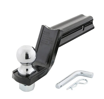 Support d'attelage « X » classe III, kit de démarrage avec boule d'attelage de 5,08 cm (2 po) et goupille standard de 1,58 cm (5/8 po), 8,25 cm (3 1/4 po) baisse x 5,08 cm (2 po) levée, 2,2 tonnes (5 kitdeSupportd'attelageclasse3