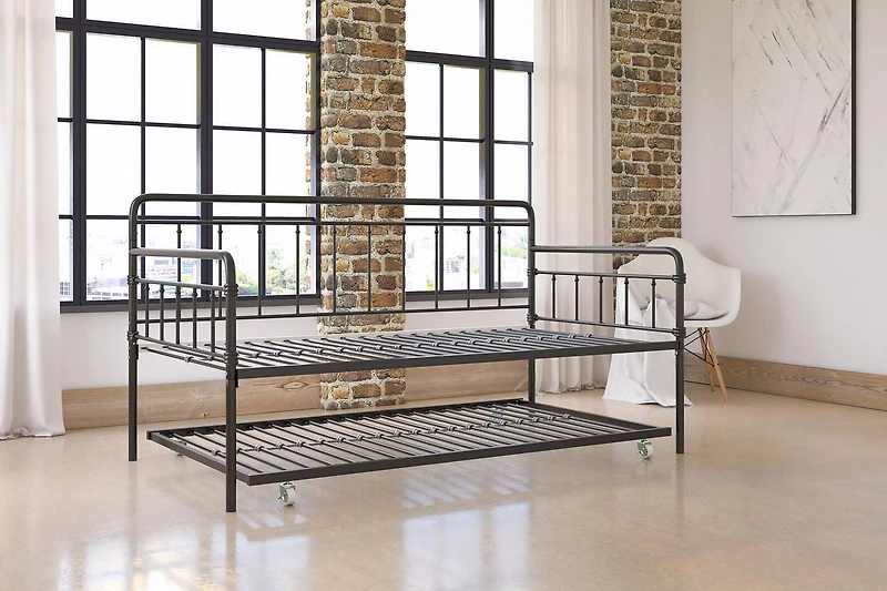 DHP Wallace Metal Daybed with Trundle