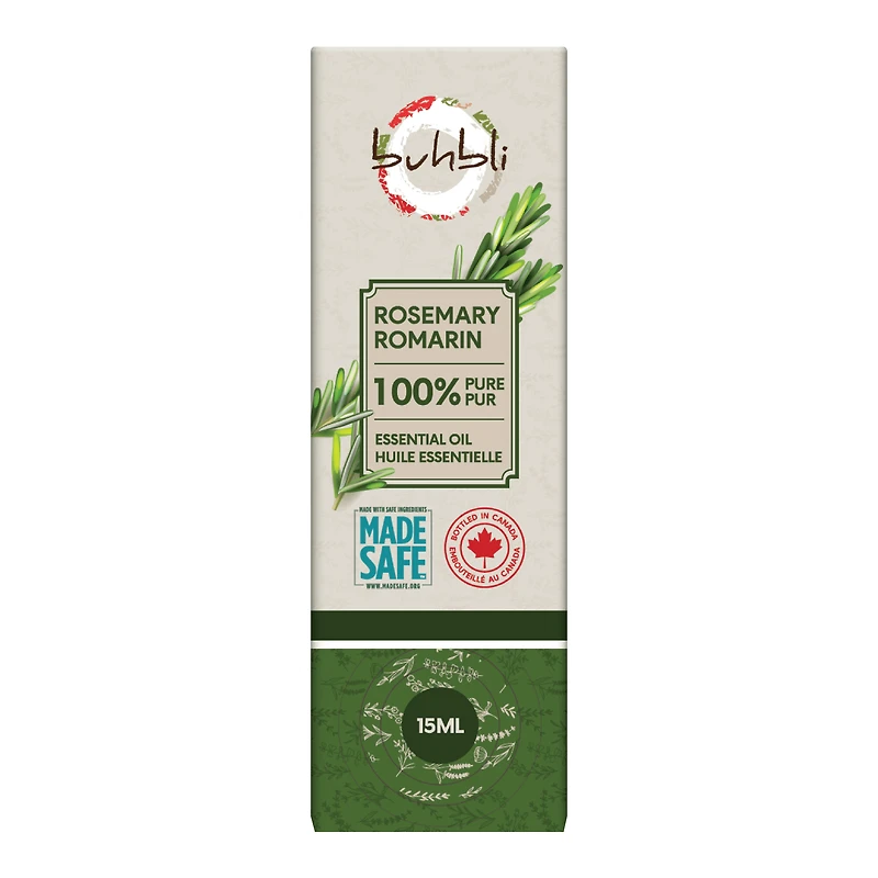 Buhbli Brands – Huile Essentielle de Romarin 100 % Pure, 15 ml