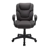 Serta – Fauteuil de direction pivotant en tissu maillé pour taille forte, gris