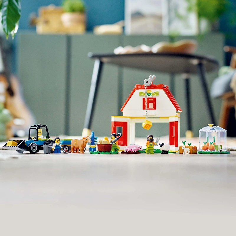 LEGO City Farm Barn & Farm Animals 60346 Toy Building Kit (230 Pieces)
