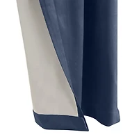 Loft Living Sicily assombrissement des pièces Double Tetiere panneau de rideau 50 x 95 in Bleu Fonce