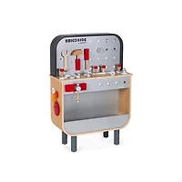 Janod - Brico'Kids - Etabli Reverso - 34 Accessoires en Bois - Jouet de Développement des Compétences Motrices - Apprentissage Précoce - Créatif et Imaginatif - Pour Tout-Petits - À partir de 3 Ans +