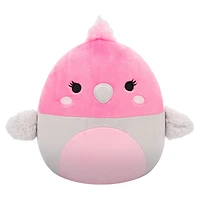Squishmallows Original 7.5 pouces Jayla, l'oiseau Galah rose et gris – Peluche officielle Jazwares (petit)