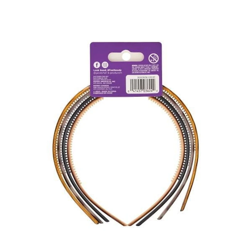 Goody Classics Bandeaux fins à motifs assortis Multi Goody Bandeaux