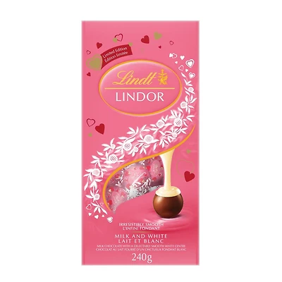Truffes Lindor de la Saint-Valentin – Lait et blanc