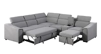 Tyler RHF Sectional Sofa Bed, Urban Grey