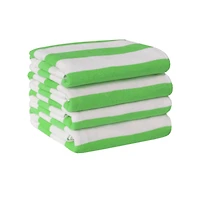 Mainstays Cabana Stripe Beach Towel, 4-Pack