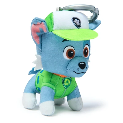PAW Patrol: Rescue Wheels, 4-Inch Rocky Plush Toy, Miniature Stuffed Animals with Keychain Clip, Kids Toys for Boys and Girls 3+