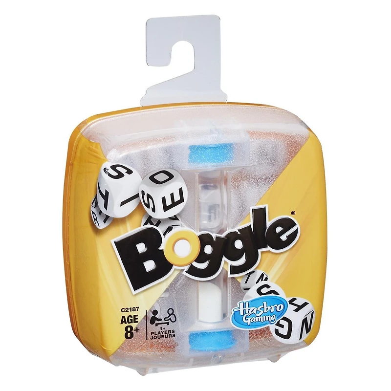 Boggle, jeu de mots familial pour 1 joueur et plus, jeu de dés, jeu de voyage pour adultes et enfants À partir de 8 ans