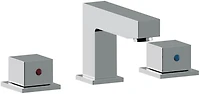 American Imaginations AI-33832 21 pouces W Au-dessus de contre le navire blanc pour 3H8-in. Centre de forage