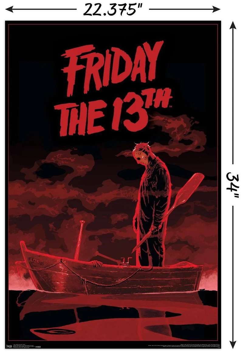 Friday The 13th - Boat Wall Poster, 22.375" x 34"
