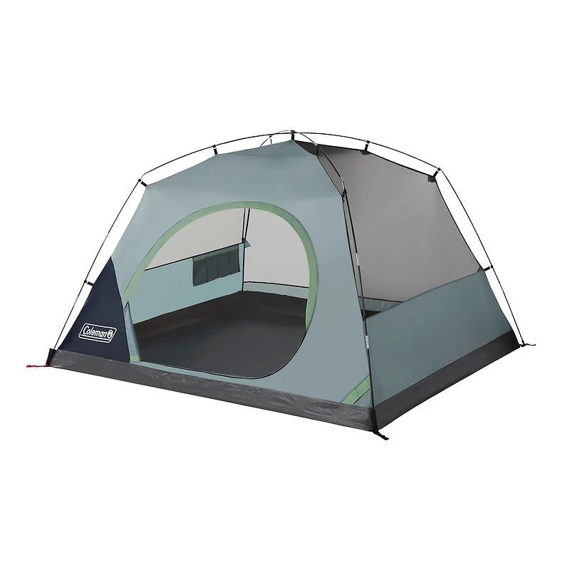 Tente de camping Coleman Skydome 4 personnes, avec vestibule à double toit, nuits bleues