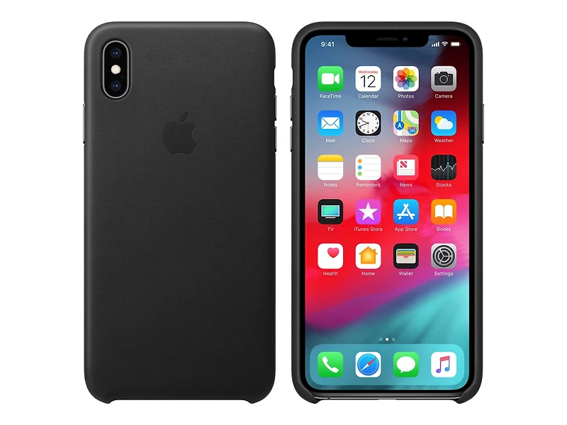 XS MAX LTHR CASE BLK - FRENCH
