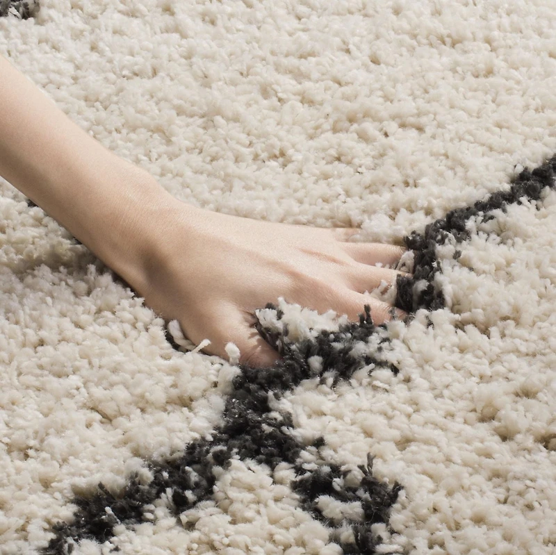 Safavieh Moroccan Fringe Lavern Tapis Géométrique Shag
