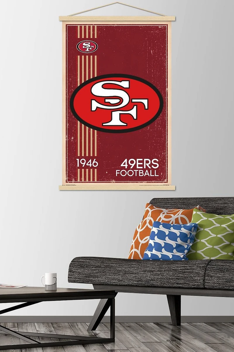 NFL San Francisco 49ers - Retro Logo 14 Wall Poster
